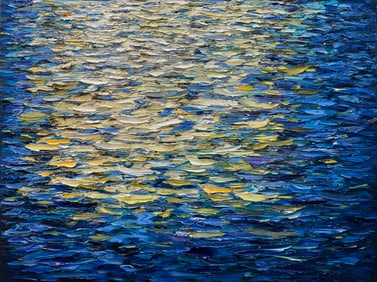Konstantin Savchenko 48x36 Original Abstract Seascape Painting