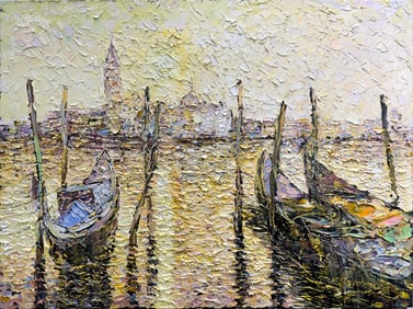 Konstantin Savhchenko 40x30 Original Textured Venice Seascape