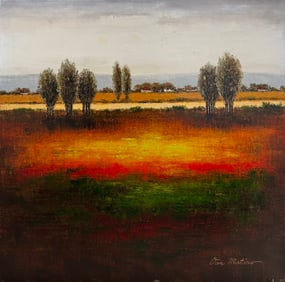 Van Matino 30x30 Signed Original Landscape Painting