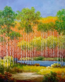 Van Matino 48x60 Signed Original Landscape Painting