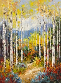 Van Matino 16.5 x 12.5 Signed Original Landscape Painting
