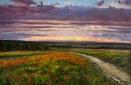 Joan Colomer 36x24 Signed Original Landscape Painting