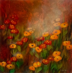 Lun Tse 24x24 Signed Original Painting on Paper