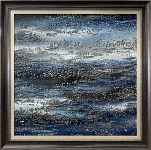 Lun Tse 48x48 Framed Abstract Mixed Media