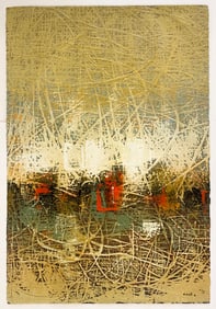 Cecil K. 44x60 Original Signed Painting on Paper