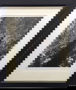 Nathaniel Fein 25x29 Framed Signed & Numbered Photograph: Artist: Nathaniel Fein (1914-2000) American  Title: Empire State Shadow Medium: Photograph on Archival Paper Image Size: 14.5 w x 17.75 h Paper Size: 16 w x 20 h Frame Size: 25.25 w x 29.5 h Editon: 1