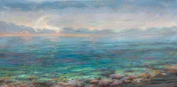 Aaron Park 48x24 Signed Original Seascape Painting
