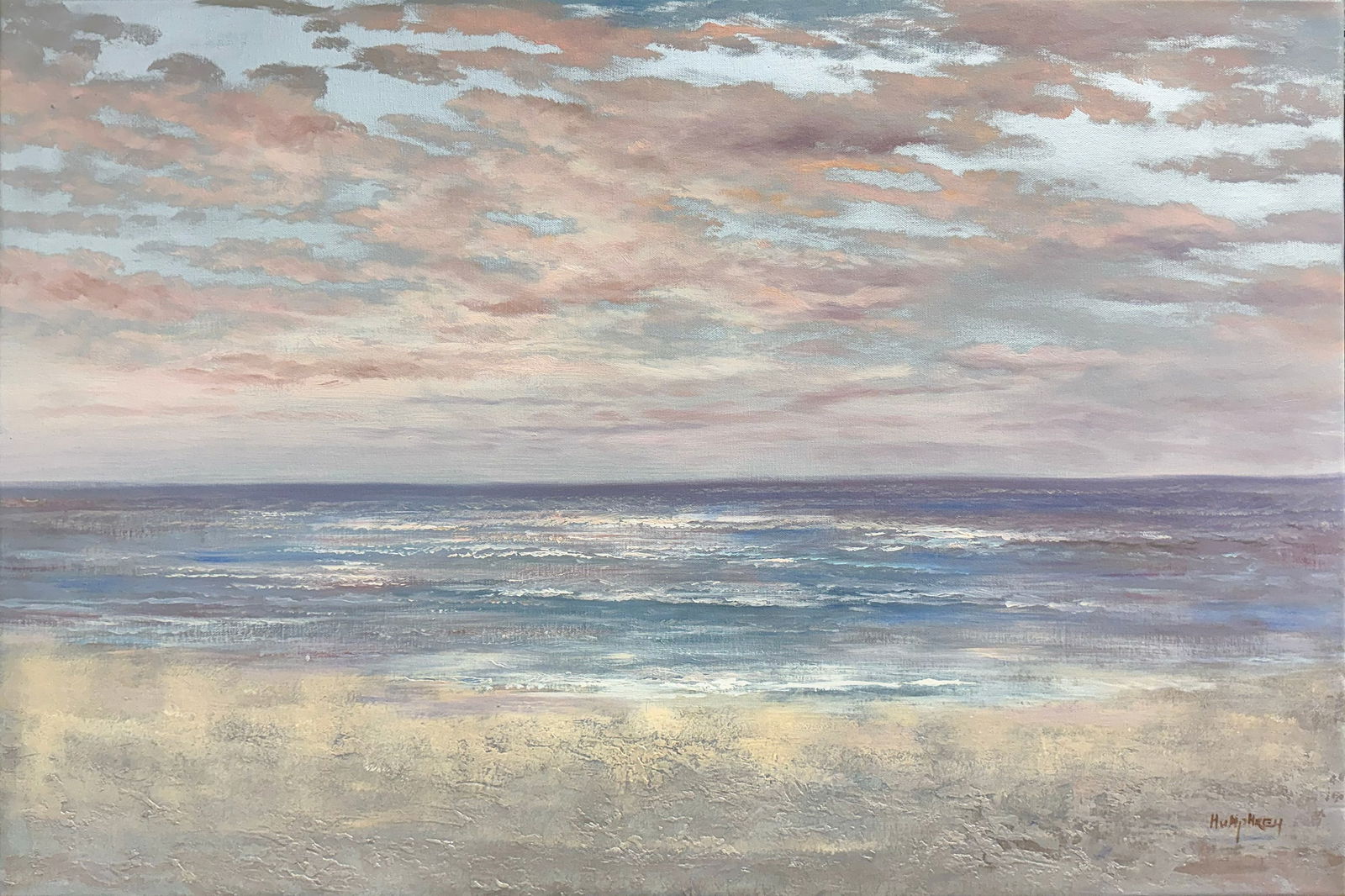 Humphrey 36x24 Signed Original Seascape Painting (1 of 2)