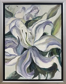 21x27 Framed Original Floral Painting