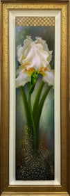Manaz 21.5x57.5 Framed Signed & Numbered Embellished AP on Canvas