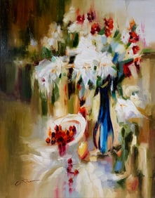 C. Roman 30x40 Original Signed Painting