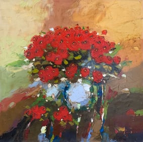 Franklin 30x30 Signed Original Painting