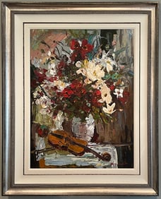Romanello 43x53 Large Signed Original Painting