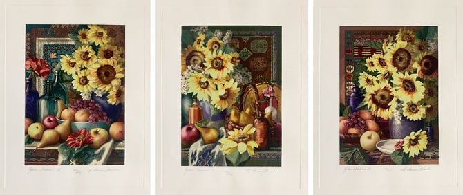Kathy Haines Dench Set of 3 13.75x18 Signed & Numbered Serigraphs