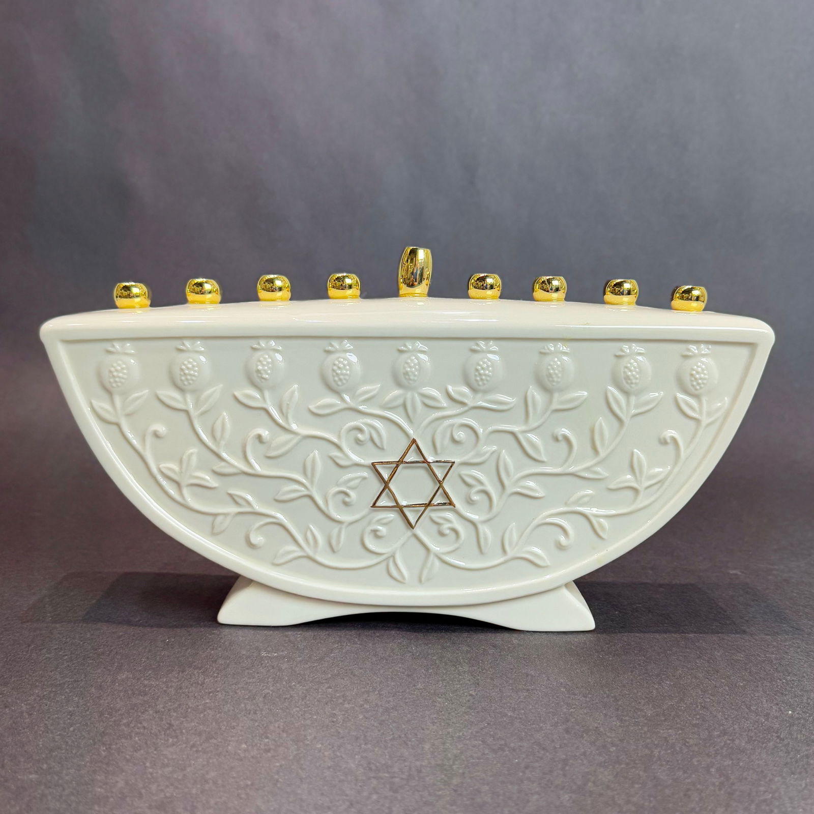 Lenox Cream Ceramic Menorah  (1 of 6)