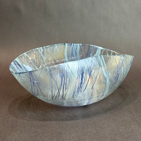 Global Views Blue Spark Bowl 12.5 x 5.5 x 8