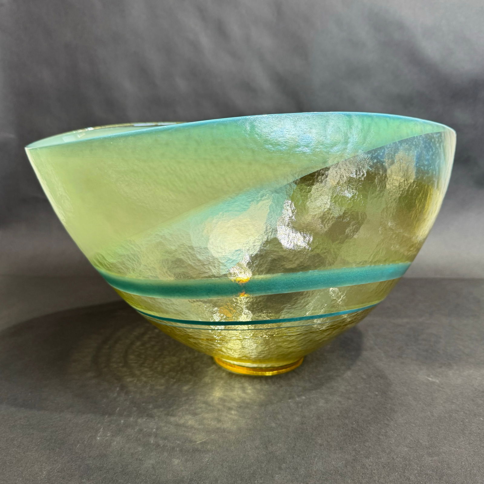 16.5w Oval Murano Glass Bowl (1 of 4)