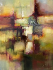 Jeff Dixon 36x48 Framed Original Abstract Painting