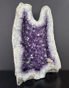 Brazilian Amethyst Cathedral with Light 19 w x 29.5 h x 5 d