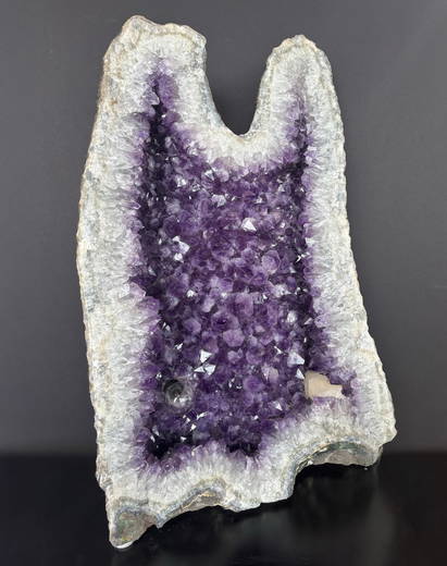 Brazilian Amethyst Cathedral with Light 19 w x 29.5 h x 5 d 