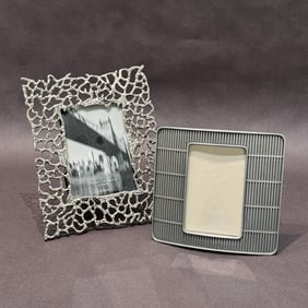 Contemporary Metal Tabletop Frames - Set of 2