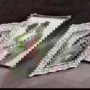 Elegant Wedding Frames – Set of 2: Elegant Wedding Frames &#8211; Set of 2 This romantic duo of silver-toned frames is perfect for commemorating love&#8212;featuring one delicately engraved Lenox design and one vintage-style frame with