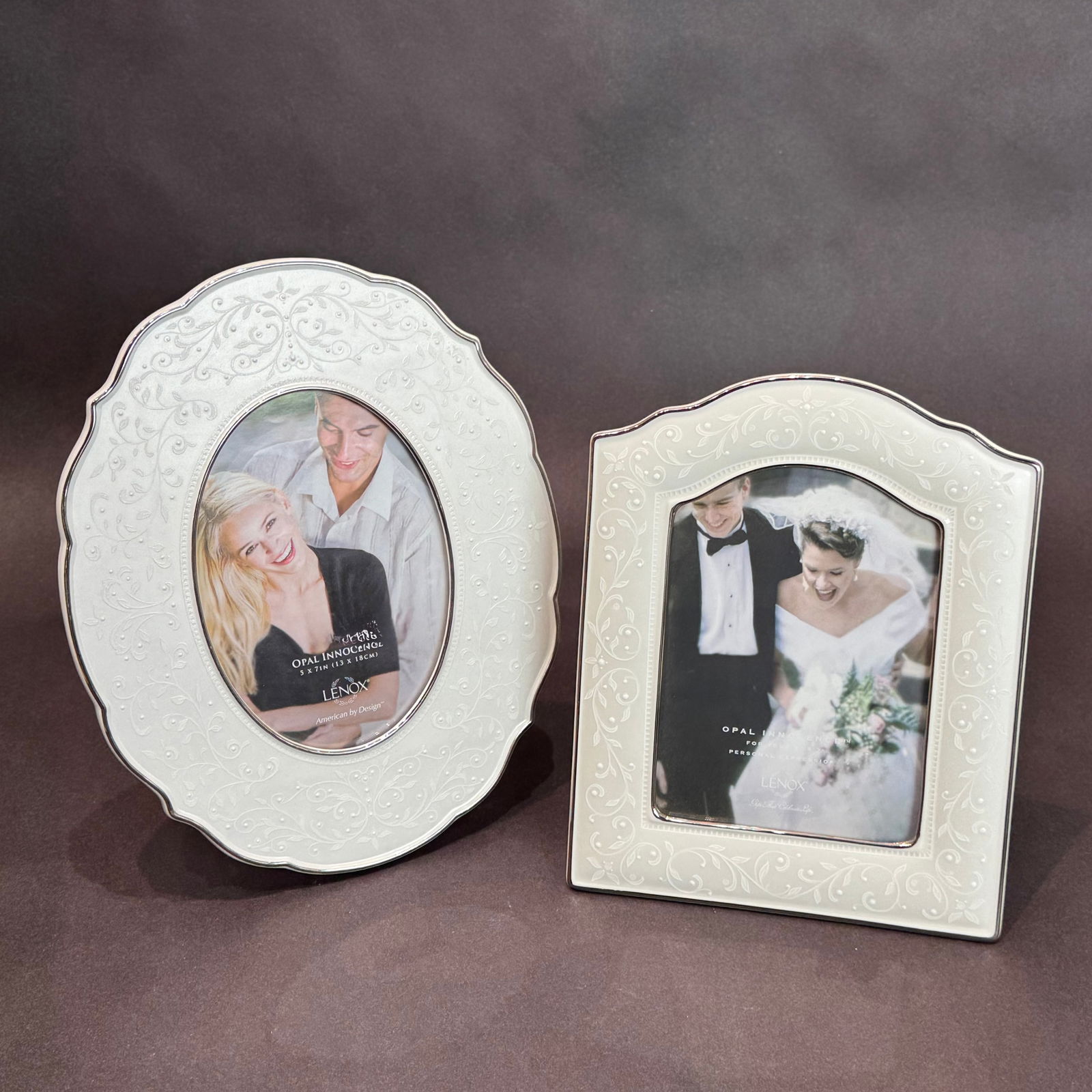 Lenox Opal Innocence Wedding Frames – Set of 2 (1 of 7)