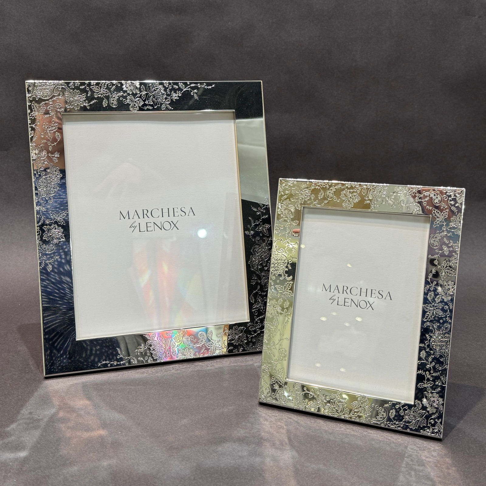 Set of 2 Marchesa French Lace by Lenox Tabletop Frames (1 of 8)