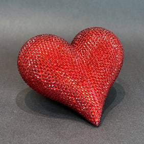 7 inch Rhinestones Ceramic Heart