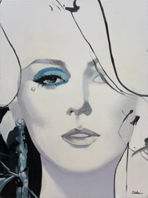 Contemporary Figurative Oil Painting on Canvas 35.25 x 47