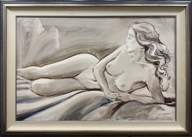 Jeremy Jarvis Framed Figurative Oil Painting on Canvas 55 x 39