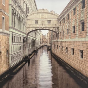 Alan Blaustein 24 x 24 Venice Canal Photograph on Canvas