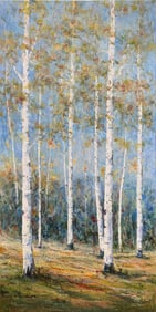 Jun Lee 24x48 Original Landscape Painting