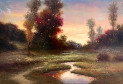 Adam S. 36x24 Signed Original Landscape Painting