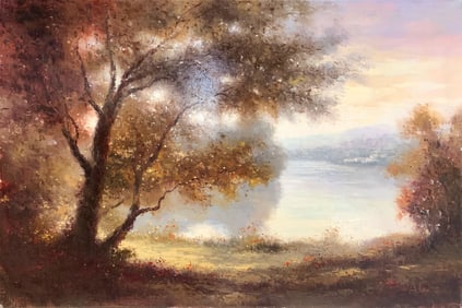 Adam S. 36x24 Signed Original Landscape Painting