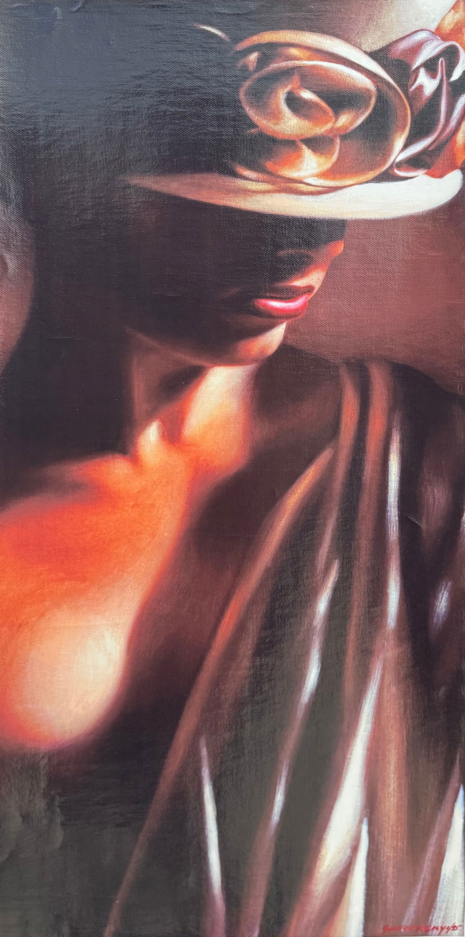 Alexander Sherversky 12 x 29.5 Limited Edition Female Figurative Giclee on Canvas (1 of 5)