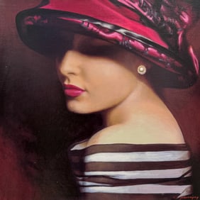 Alexander Sherversky 20 x 20 Limited Edition Female Figurative Giclee on Canvas