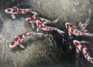 Anastasiya Skryleva 30x40 Original Fish Painting