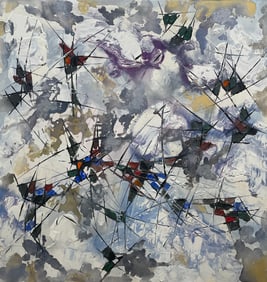 Andrew 37x37 Original Abstract Painting