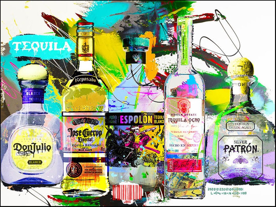 Bisallion Brothers 30x40 Embellished Signed & Numbered LE: Artist: Michael and Jeffery Bisallion (American) Title: Tequila White Medium: Hand-Embellished giclee on canvas Canvas Size: 30 x 40 Edition: 15/25 Signature: Signed by both artists on the back of can