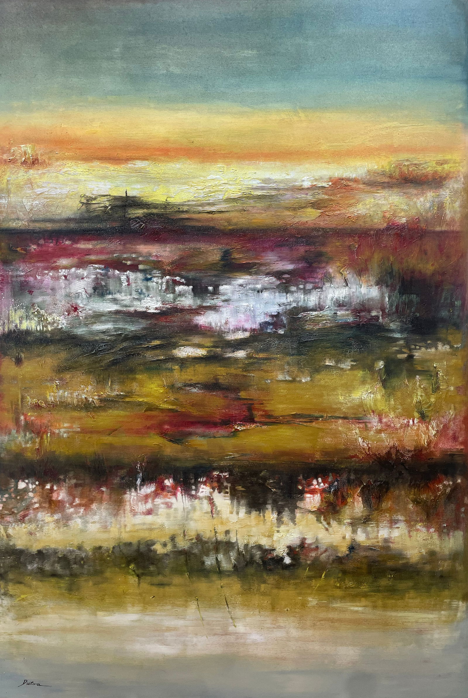 Dutra 72x48 Abstract Landscape Painting (1 of 6)