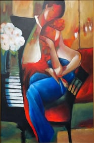 Gholam Yunessi 36x24 Framed, Signed & Numbered LE