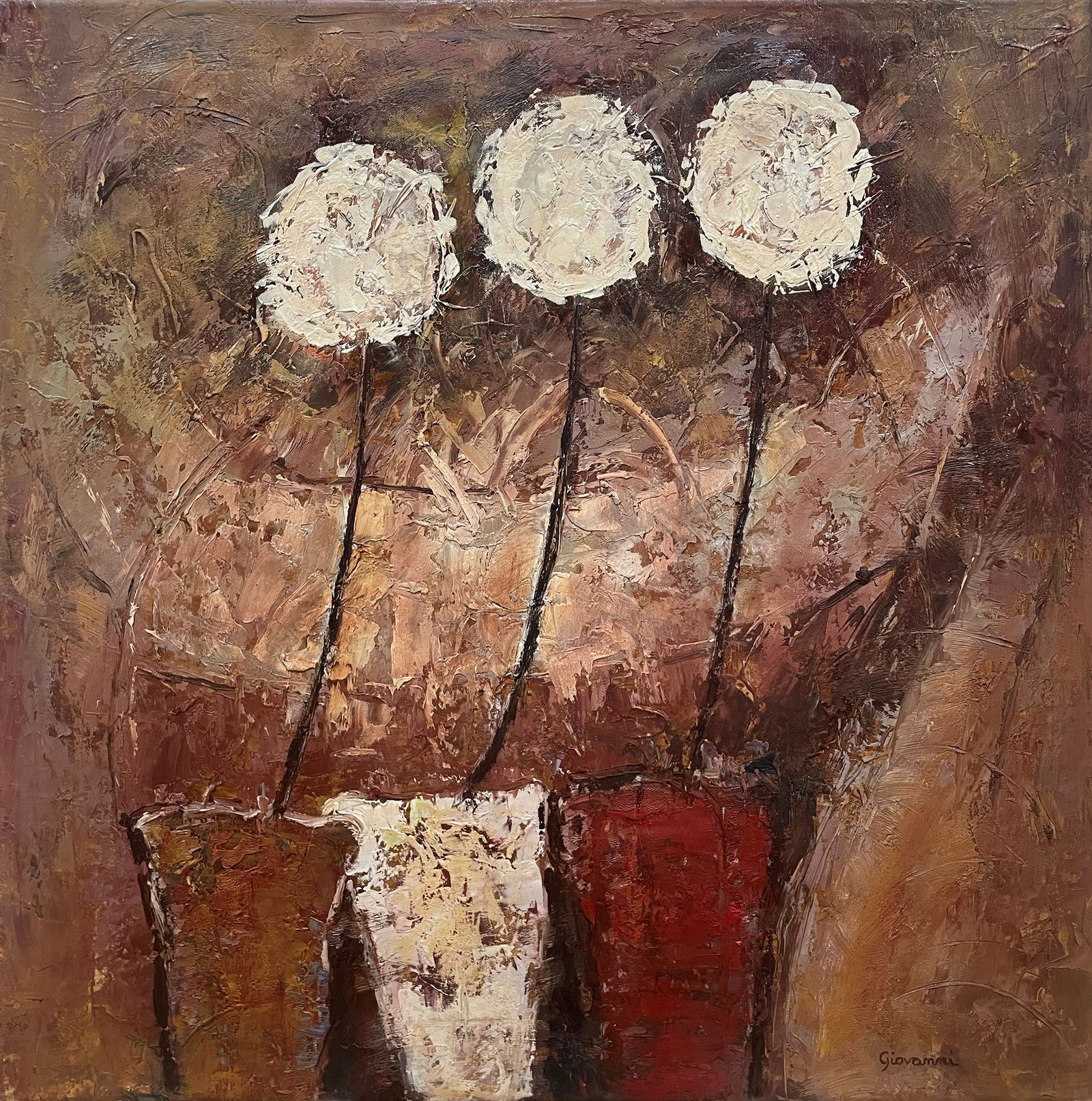 Giovanni 29x29 Original Abstract Painting (1 of 5)