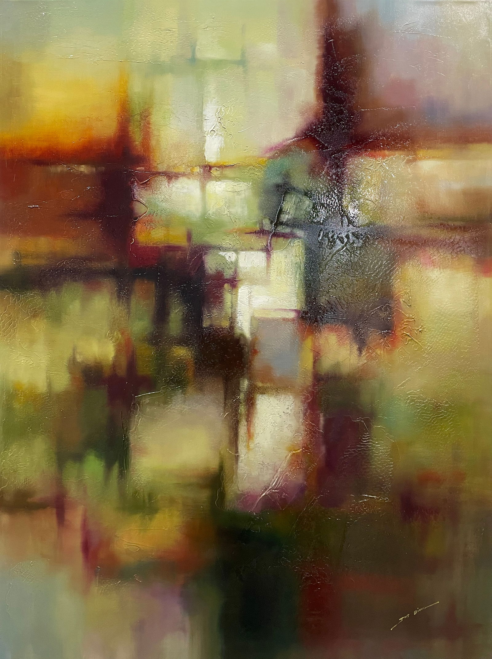 Jeff Dixon 48x36 Original Abstract Painting (1 of 6)