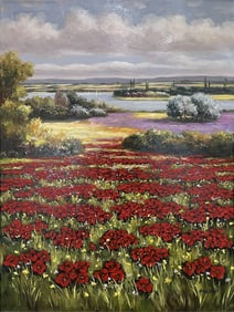 Kensett 40x30 Original Landscape Painting