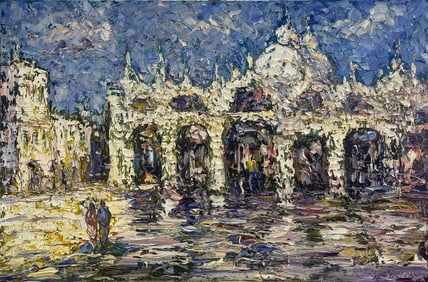 Konstantin Savchenko 24x36 Original Cityscape Painting