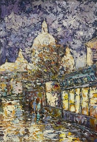 Konstantin Savchenko 36x24 Original Cityscape Painting