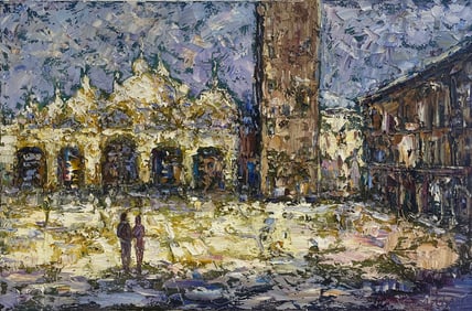 Konstantin Savchenko 24x36 Original Cityscape Painting