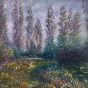 Michael Longo 34x34 Original Landscape Painting