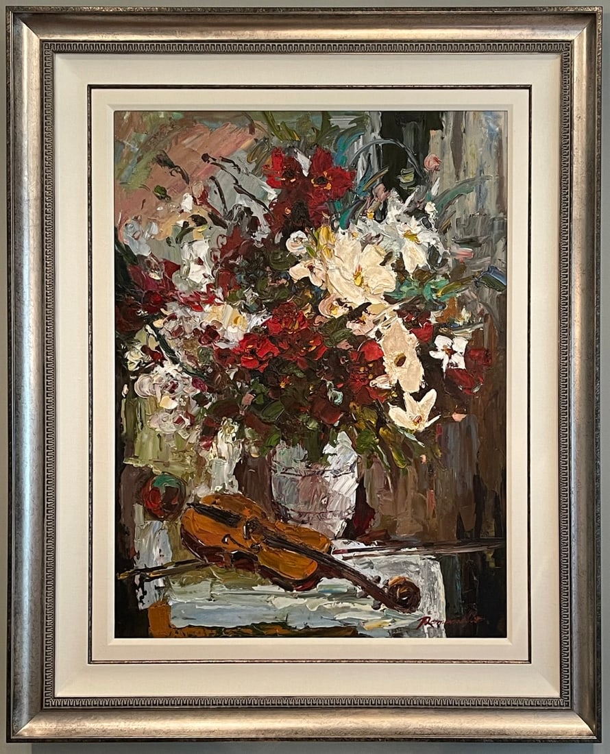 Romanello 53x43 Large Signed Original Painting (1 of 9)